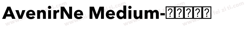 AvenirNe Medium字体转换